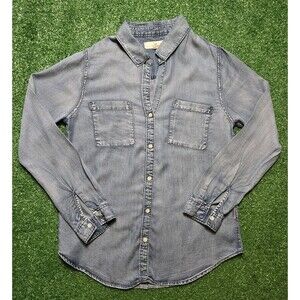 Thread & Supply Chambray Soft Denim Button Up Shirt (Womens M)